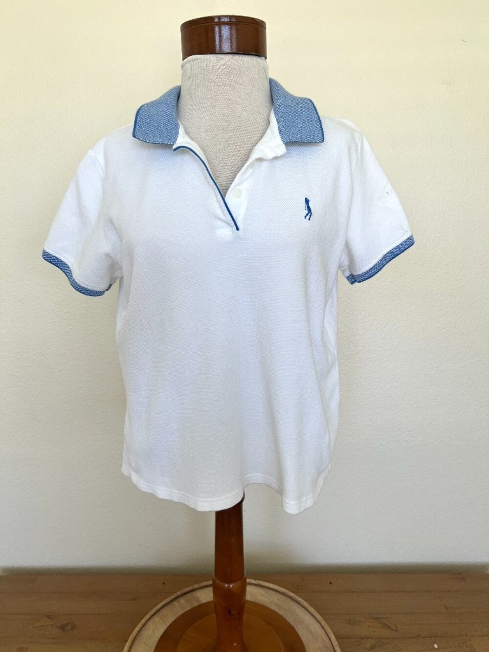 Vintage IZOD XFG Polo - Women's Golf - White & Blue - Size XL